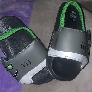 Shark toddler sandals.